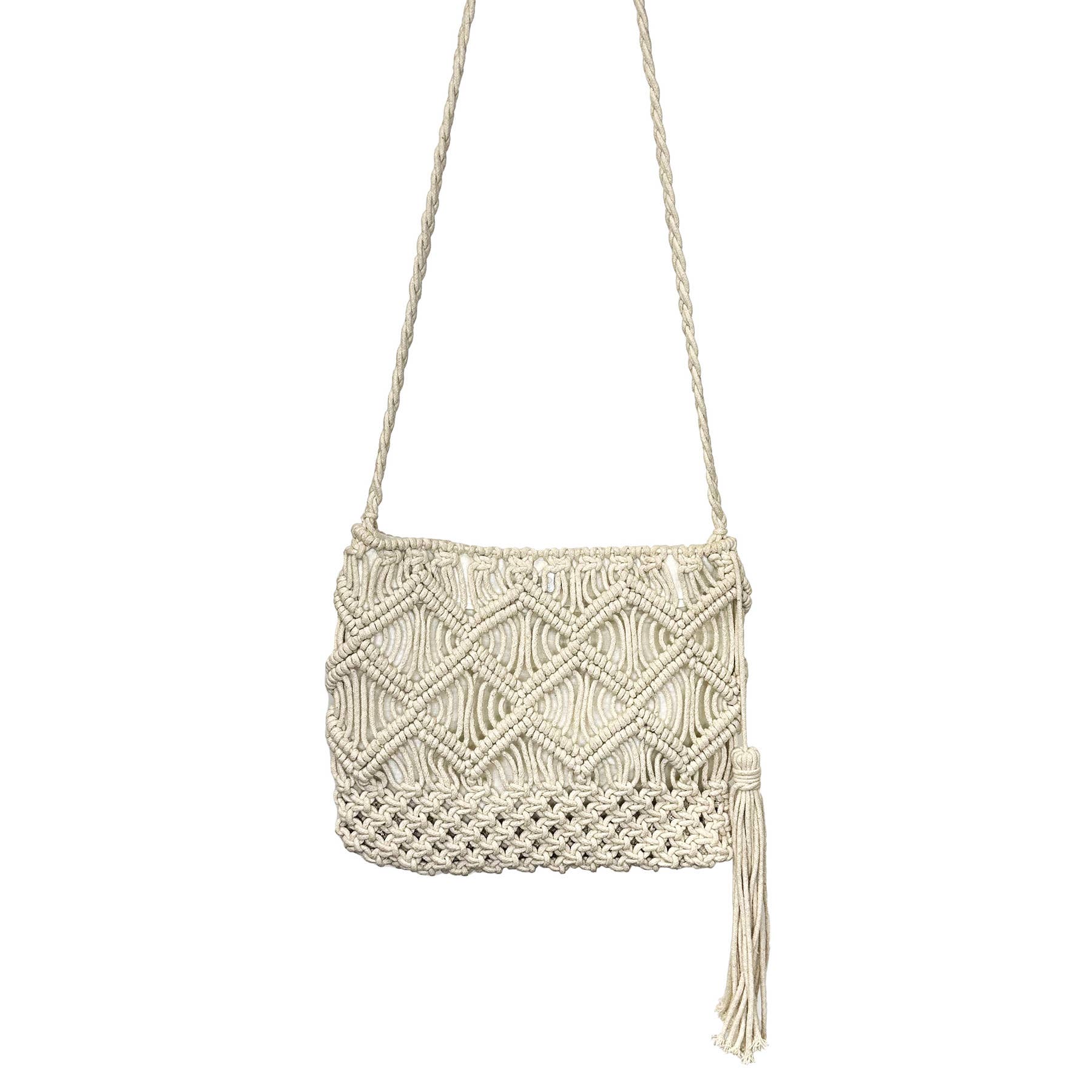 Adira Woven Cotton Crossbody Macrame Bags