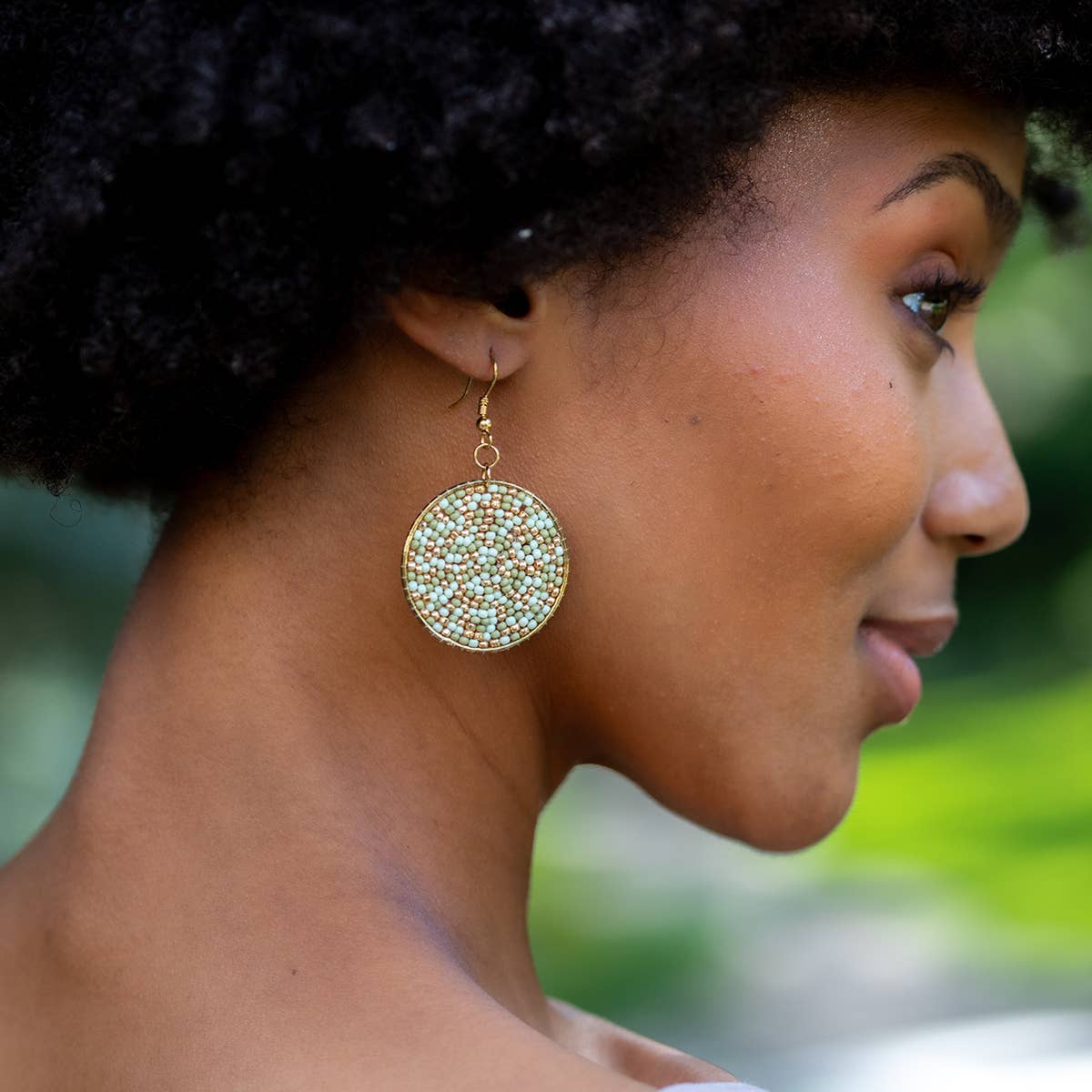 Seed Bead Sprinkle Earrings - Multiple Color Styles
