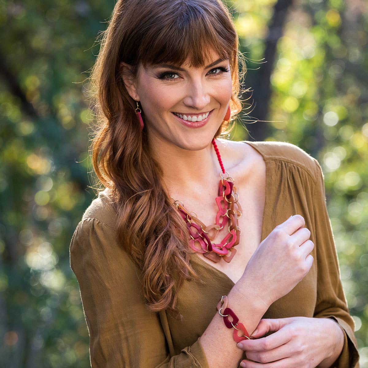 Omala Rosy Cheeks Collection Necklace - Abstract Layer