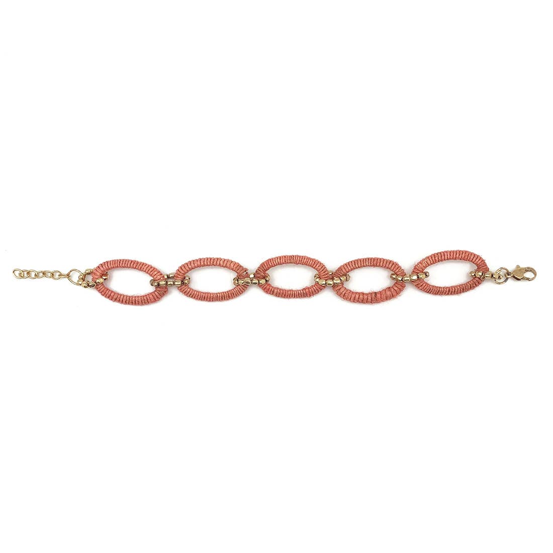 Sachi Terracotta Collection Bracelet - Wide Wrapped Links
