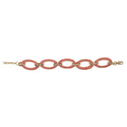 Sachi Terracotta Collection Bracelet - Wide Wrapped Links