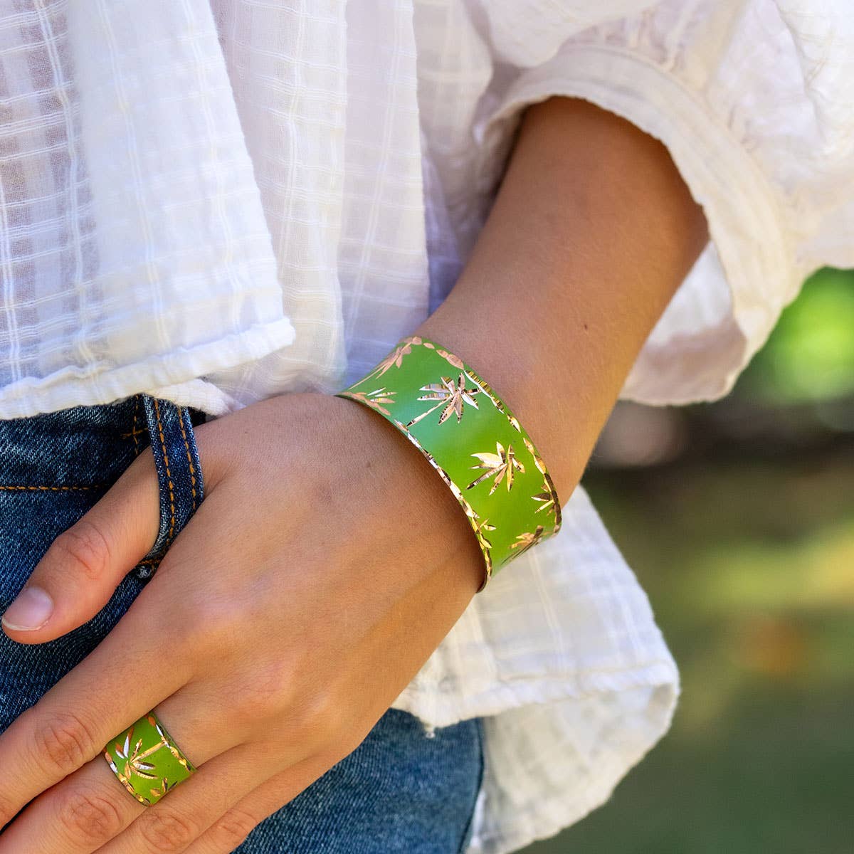 Patina Palm Paradise Cuff