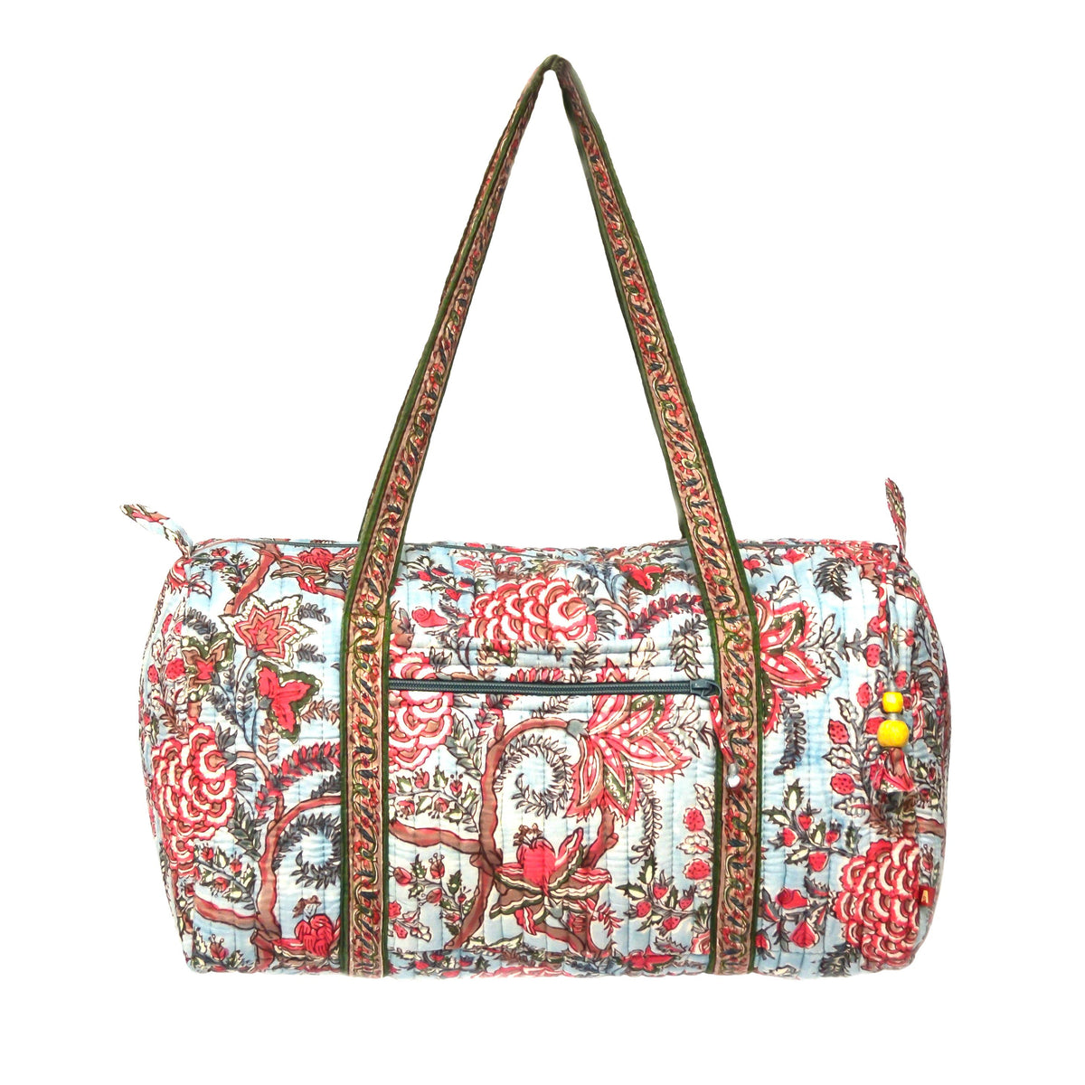 Serenity XL Duffle Bag - Block Printed Organic Cotton