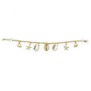 Sachi Golden Coastline Collection Bracelet - Gold and White
