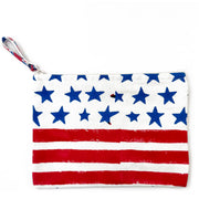 Handcrafted Canvas Pouch with Block-Printed Stars