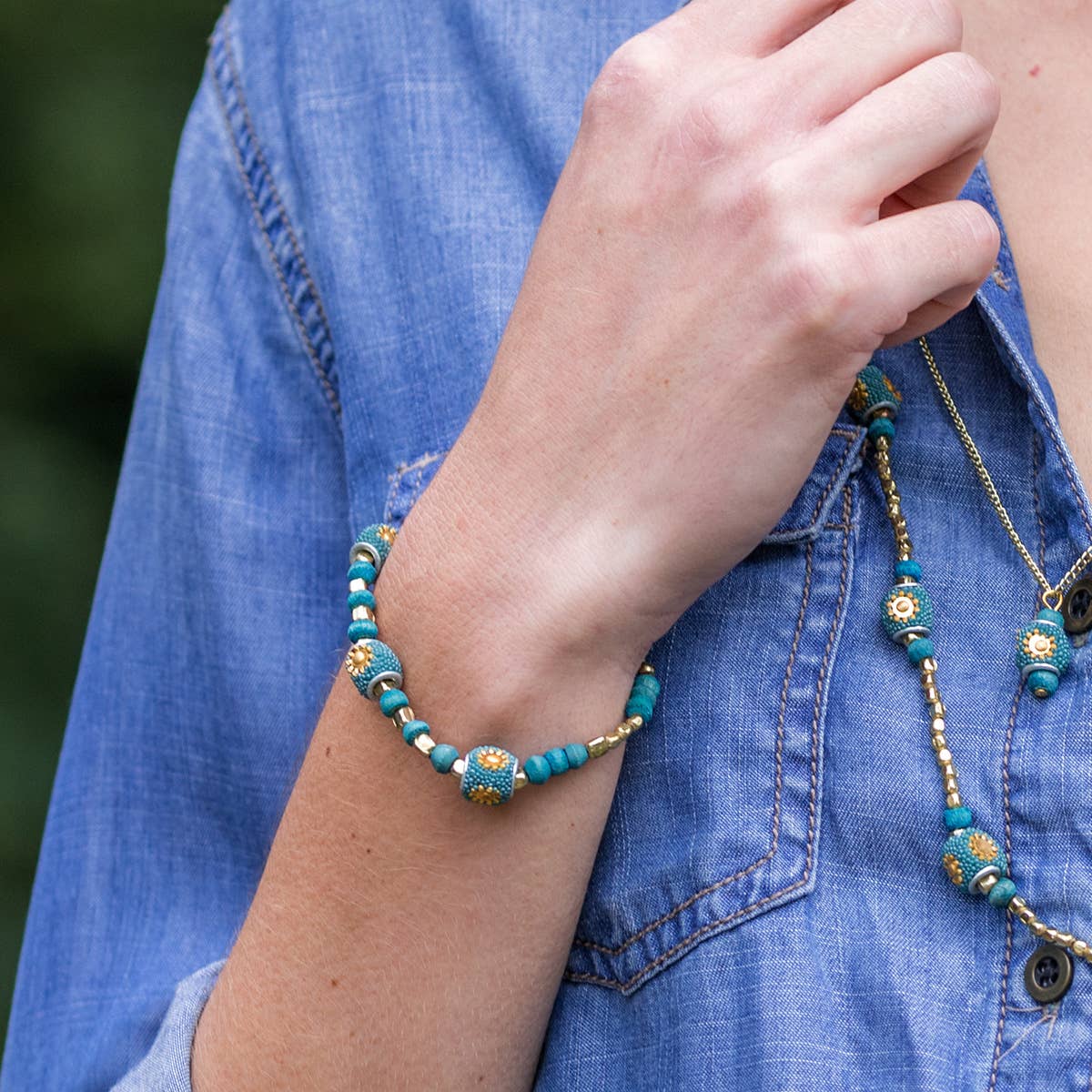 Sachi Ocean Sky Collection Bracelet - Single Strand Stretch