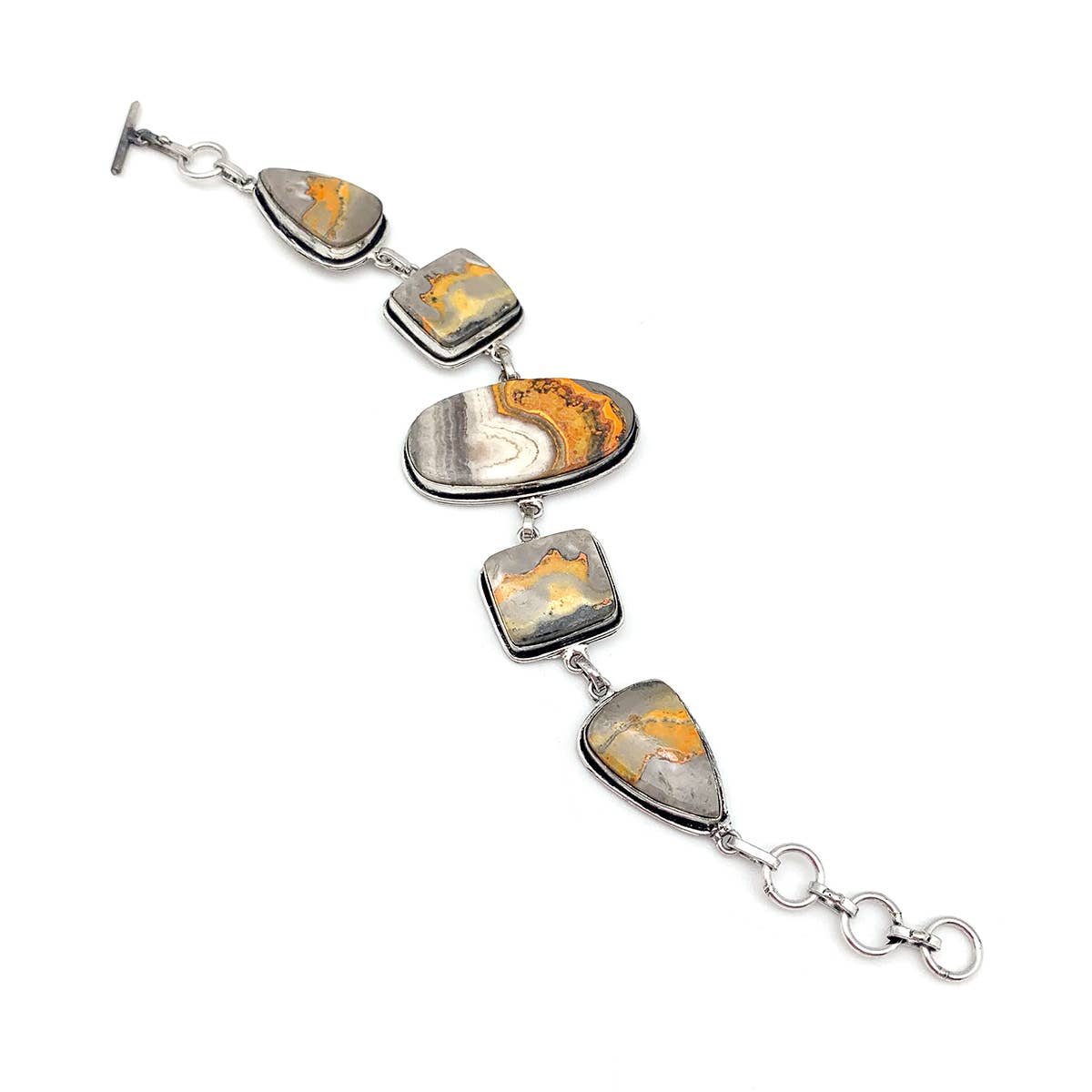 Handcrafted Semiprecious Stone  Bracelet - Bumblebee Jasper
