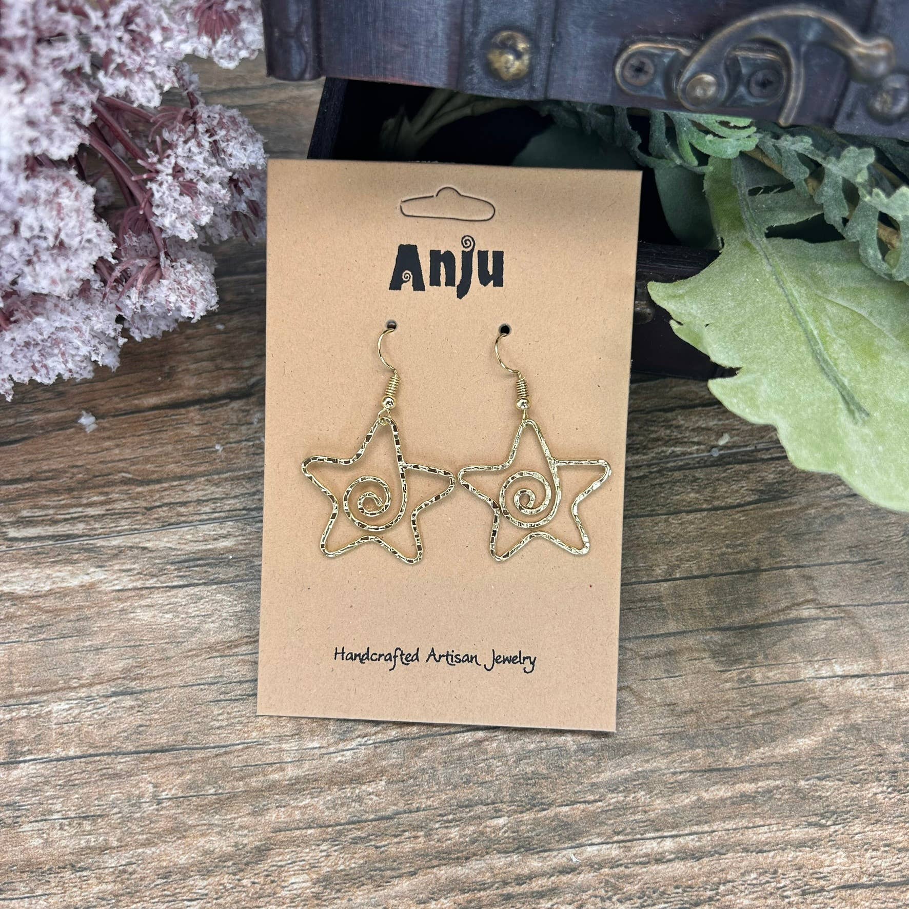Gold Plated Earrings - Smaller Size Starfish