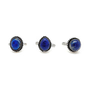 Kashi Semiprecious Small Stone Ring - Lapis