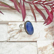Handcrafted Kashi Semiprecious Stone Ring - Sodalite