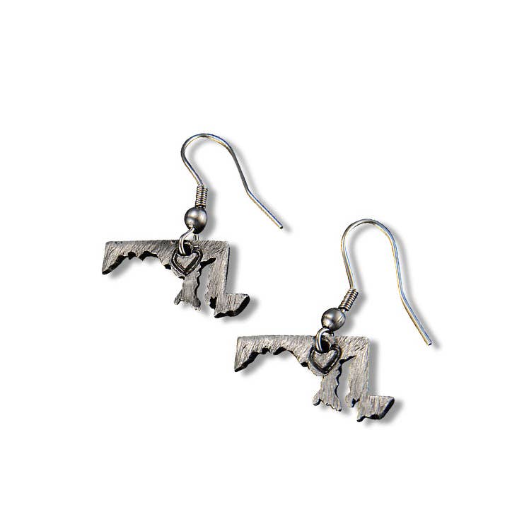 Home State Jewelry - Pewter State Earrings
