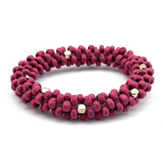 Sachi Chromatic Hues Rope Bracelet  - Fuschia