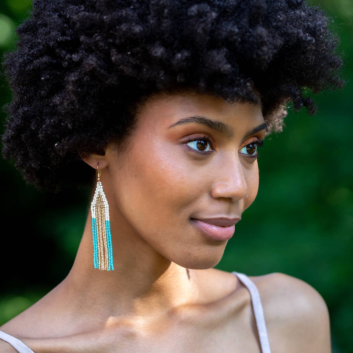 Seed Bead Cascading Earrings - Multiple Color Styles
