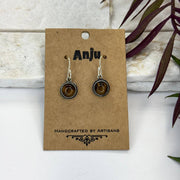 Handcrafted Semiprecious Small Stone Earrings - Tigereye