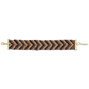 Sachi Beaded Safari Bracelet - Allover Chevron Design