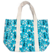 Handcrafted Canvas Bag with Block-Printed Seabed Treasures