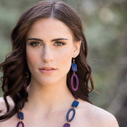 Omala Heliotrope Collection Earrings - Geometric and Oval