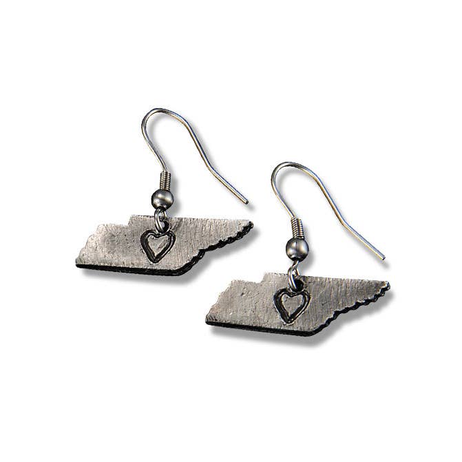 Home State Jewelry - Pewter State Earrings