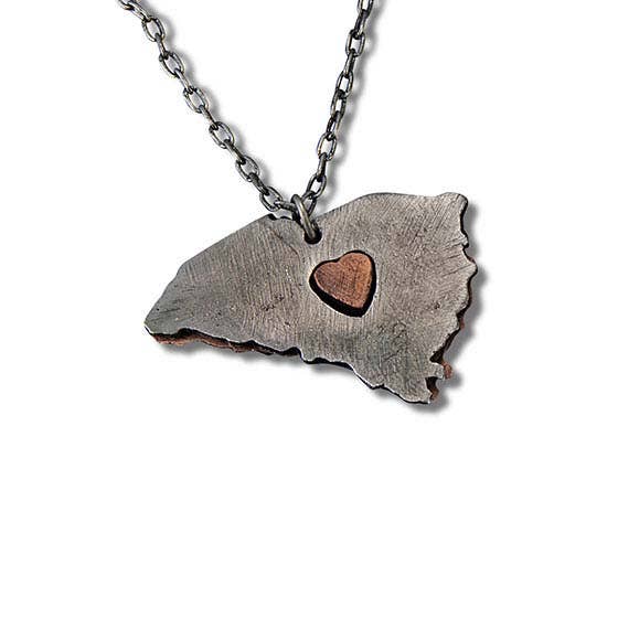 Home State Jewelry - Pewter State Necklace