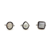 Kashi Semiprecious Small Stone Ring - Moonstone