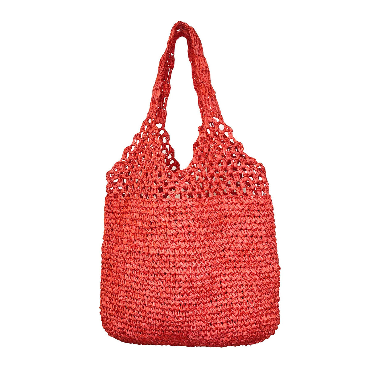 Mira Versatile Woven Raffia Tote Bag - Copper Brown