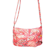 Peony Bloom Medium Messenger Bag - Block Printed Cotton