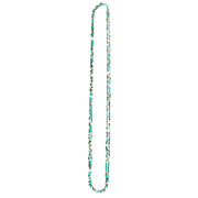 Seed Bead Long Multi-Strand Necklaces - Turquoise and Olive