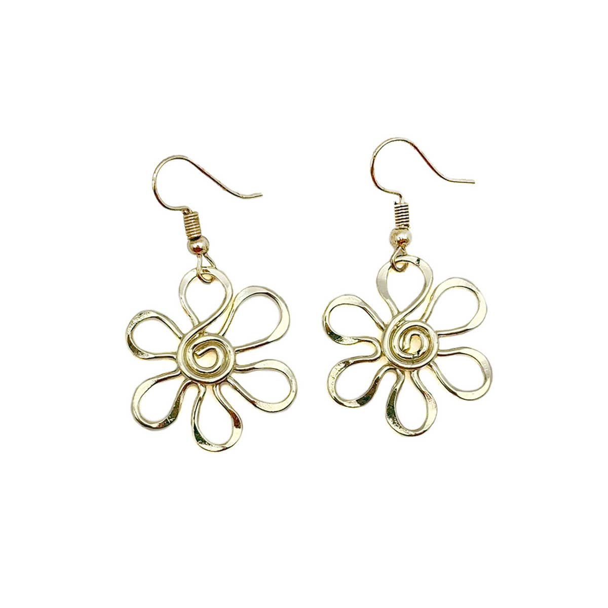 Gold Plated Earrings - Smaller Size Daisy