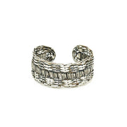 Basketweave Horizontal and Vertical Weave Cuff