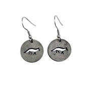 Pewter Earrings - Fox