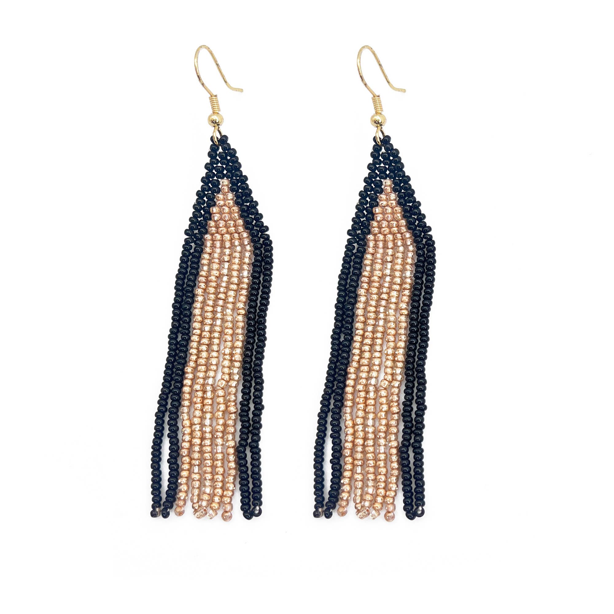 Seed Bead Cascading Earrings - Multiple Color Styles