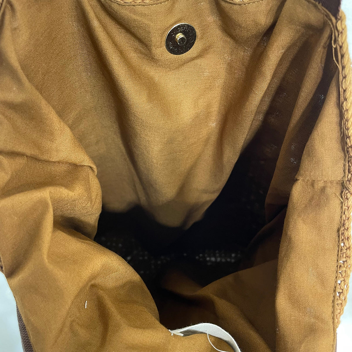 Nola Cotton Crochet and Raffia Shoulder Bags - Chocolate Brown