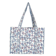 Hand Creafted Daisy Fields Quilted Block-Printed Tote