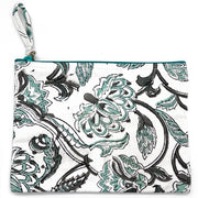 Block-Printed Canvas Zipper Pouch