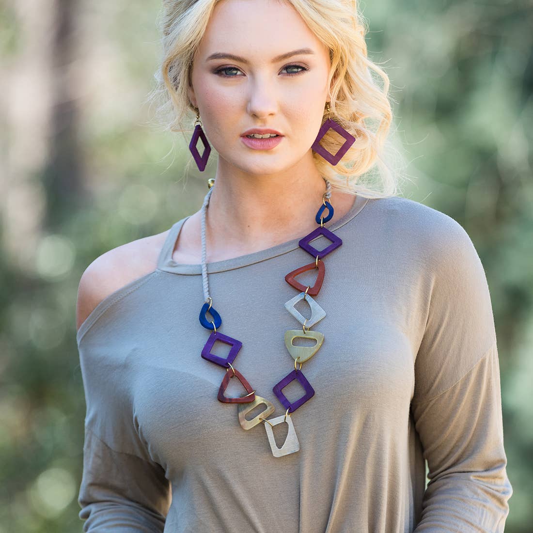 Omala Bold & Brash Collection Necklace - Open Triangles