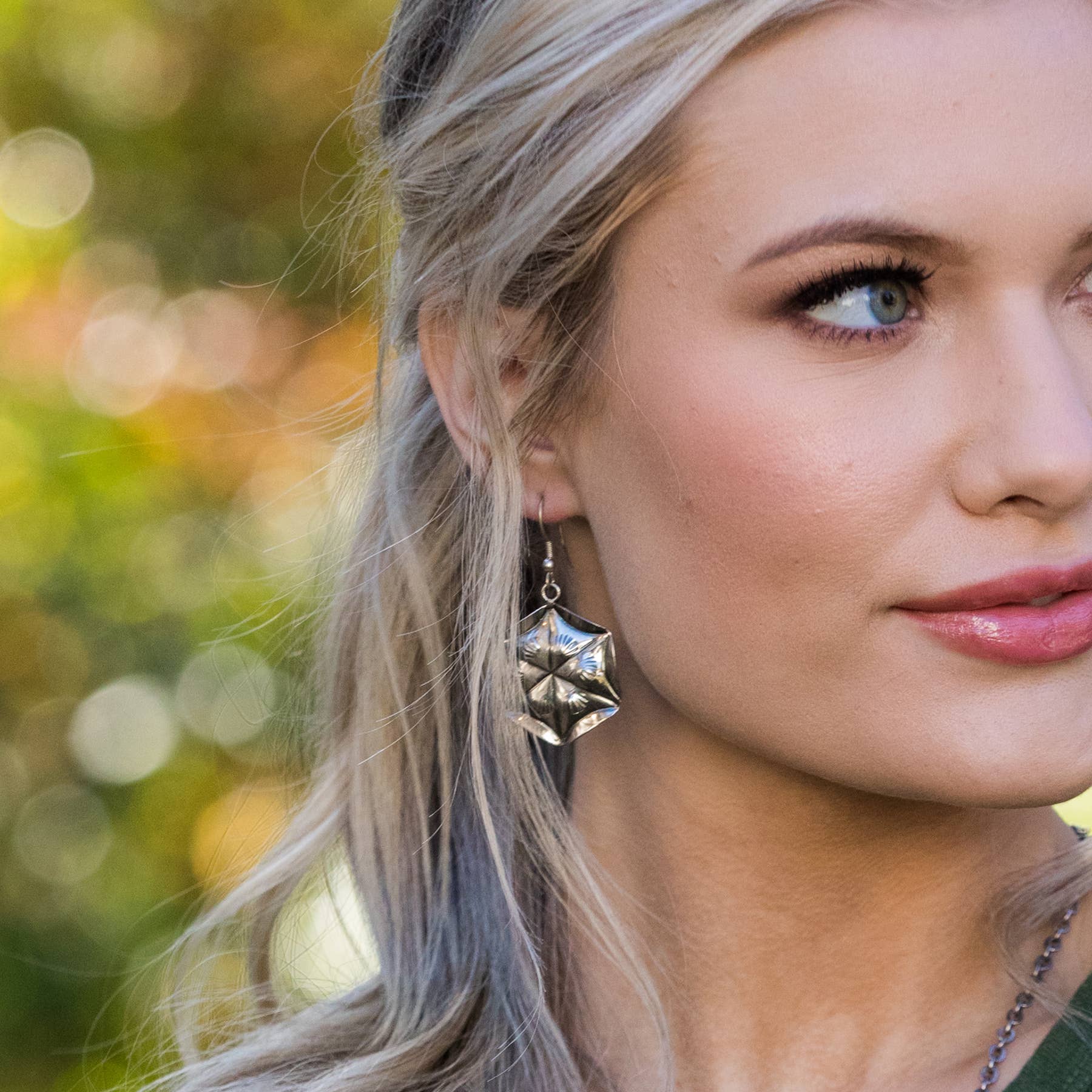 Kashi Collection Earrings - Hexagons in Circle