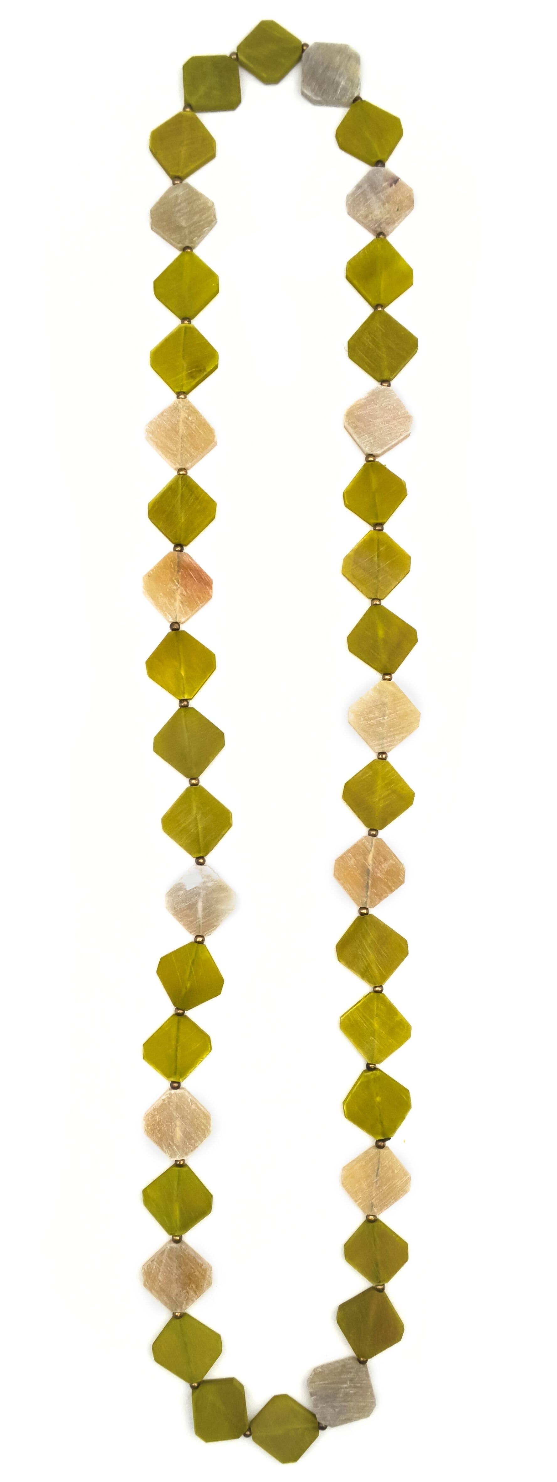 Omala Citrus Sunshine Collection Necklace - Angled Beads