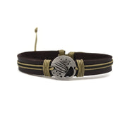 Pull Tie Leather Bracelet - Jellyfish