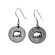 Pewter Earrings - Elephant