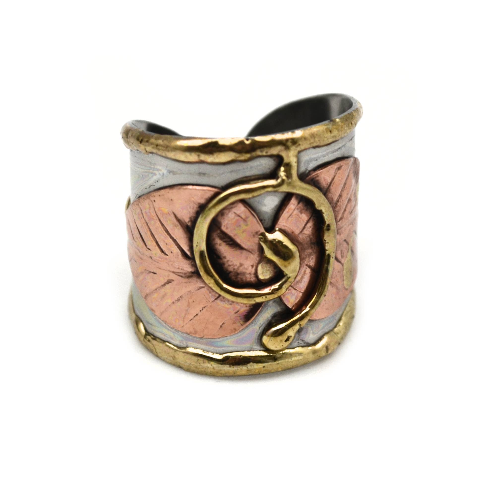 Mixed Metal Cuff Ring