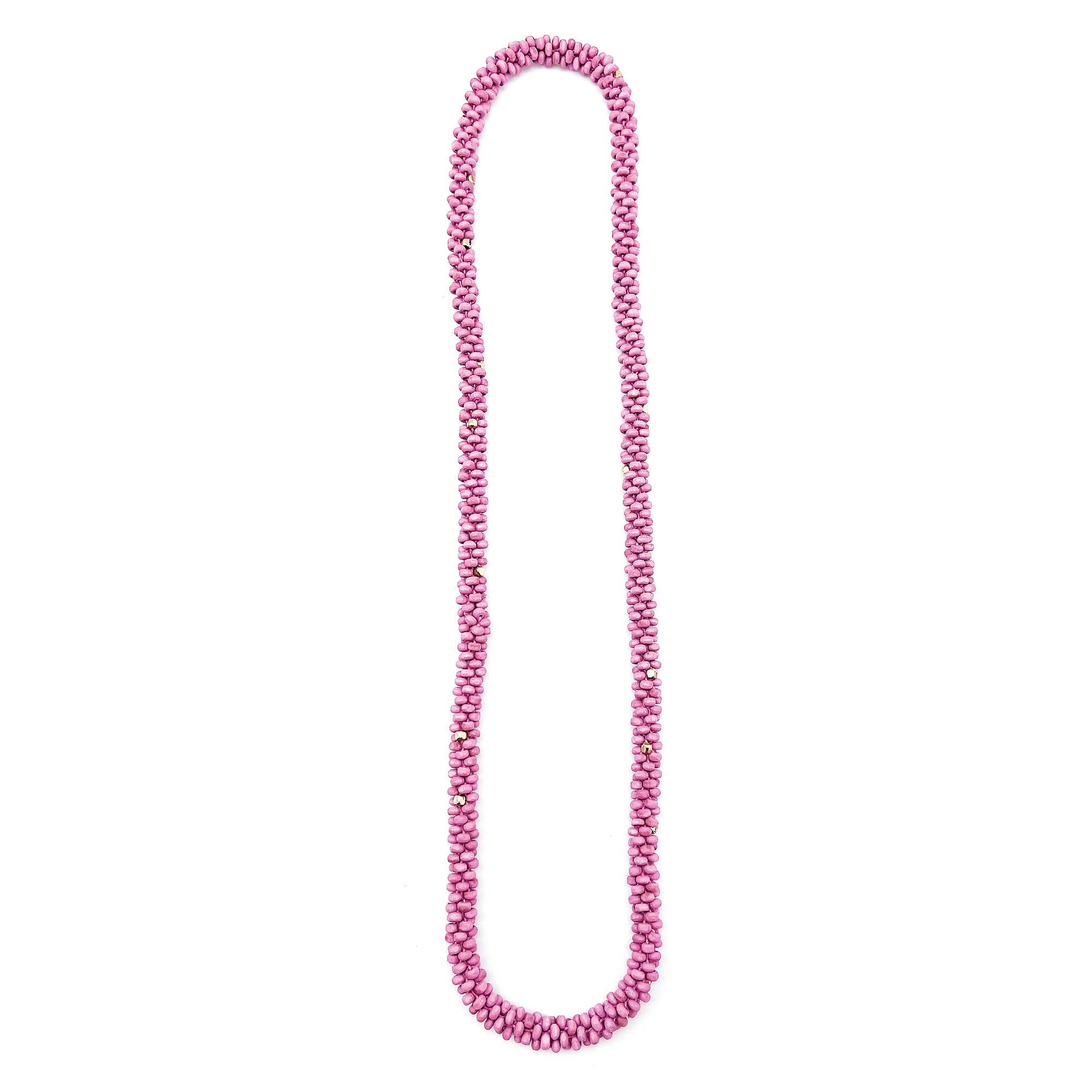 Sachi Chromatic Hues Rope Necklace  - Pink