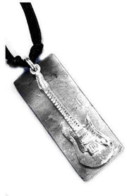 Pewter Necklace - Full Guitar