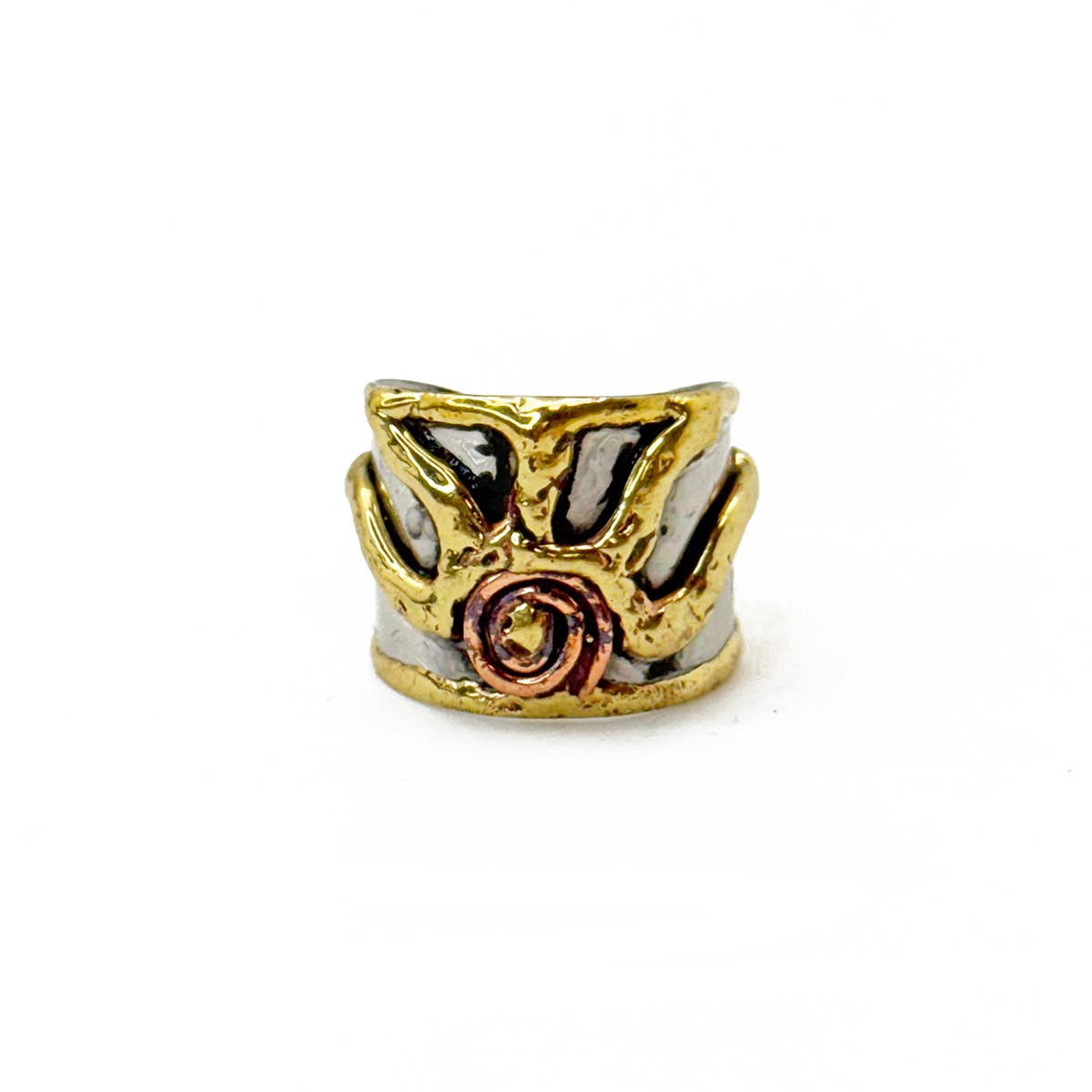 Handcrafted Mixed Metal Sun Ring