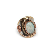 Mixed Metal and Amazonite Stone Ring