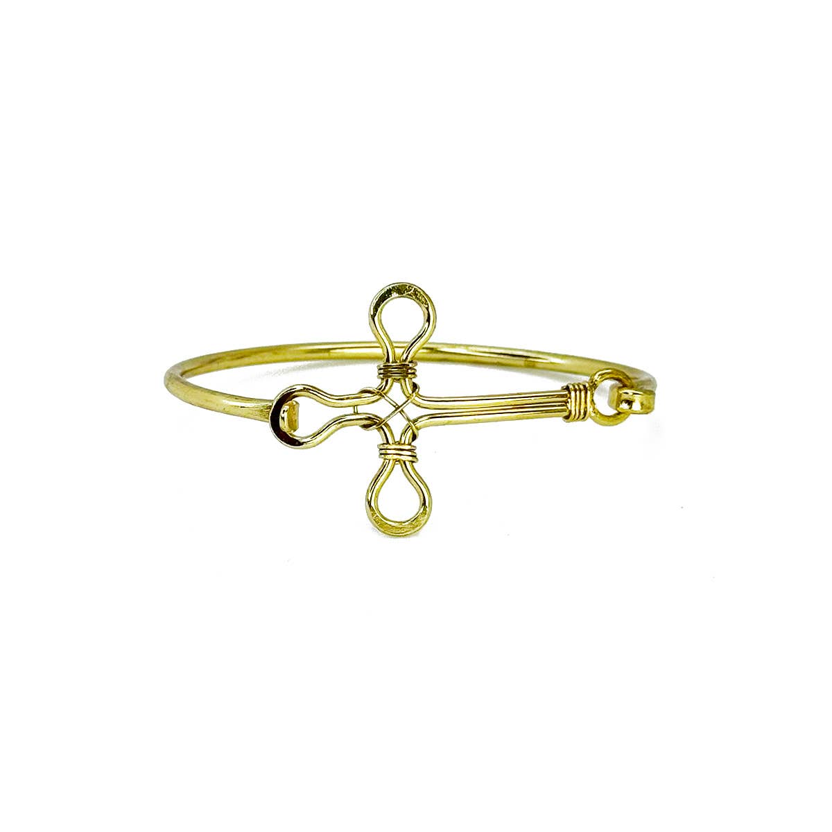 Handcrafted Gold Plated Cross Bracelet