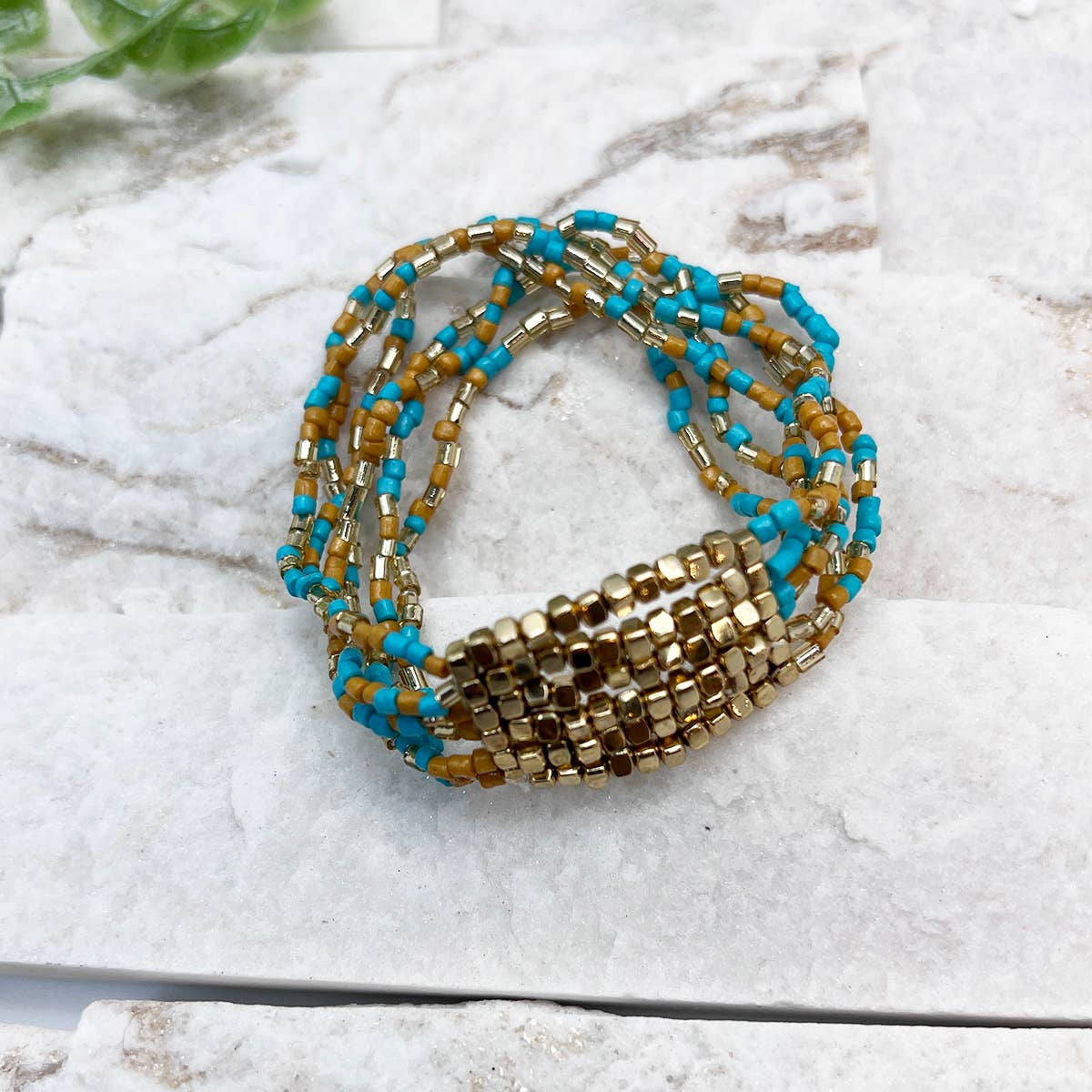 Seed Bead Stretch Statement Bracelets- Multiple Color Styles
