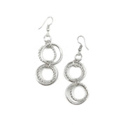 Silver Plated Jewelry - Braided and Smooth Rings
