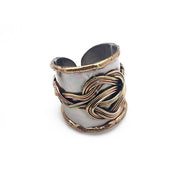Mixed Metal Cuff Ring