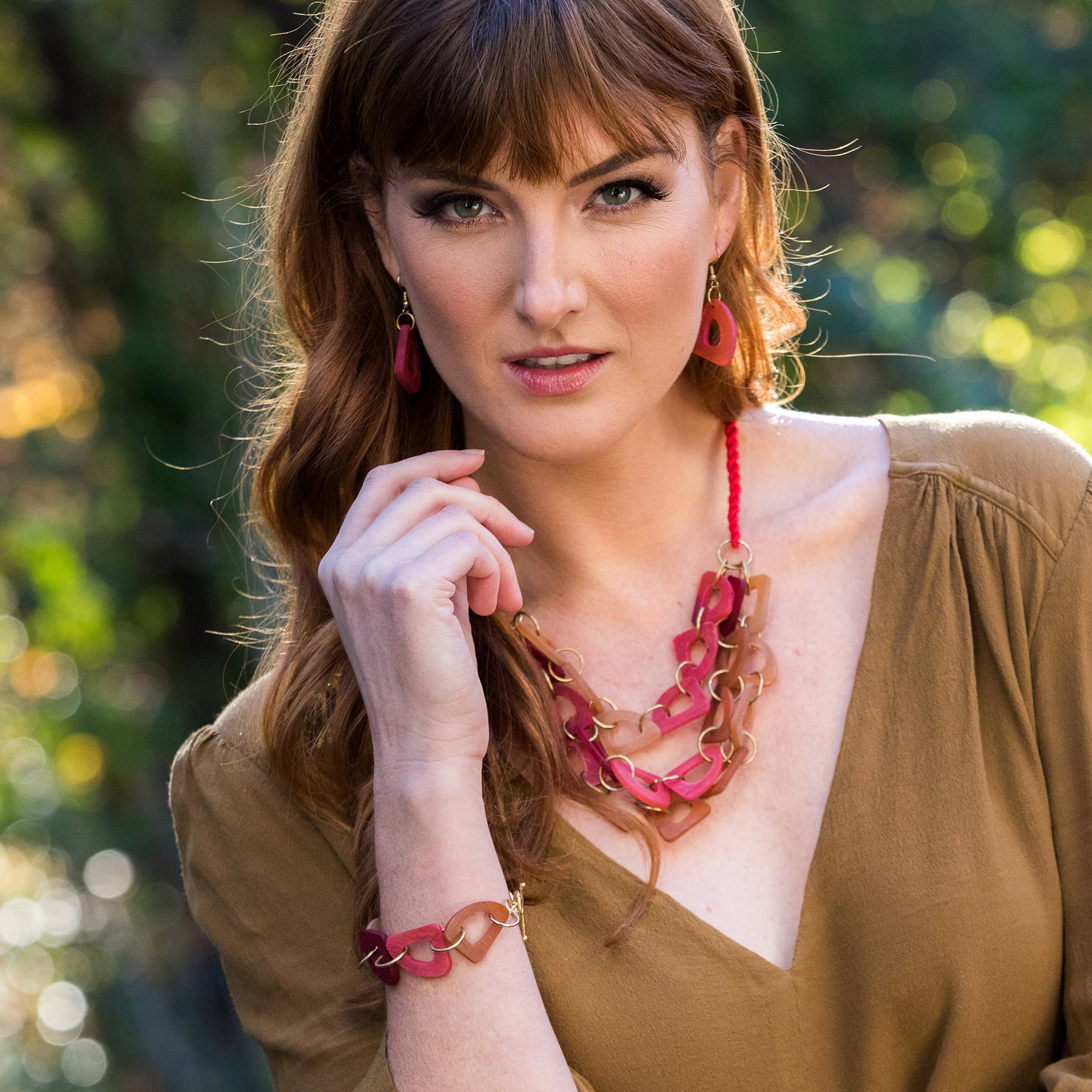 Omala Rosy Cheeks Collection Necklace - Abstract Layer