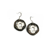 Pewter Earrings - Abstract Circle